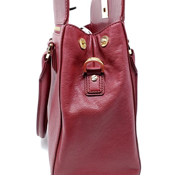 NWOT MICHAEL KORS Astrid Leather Satchel (Claret) - Picture 8 of 12
